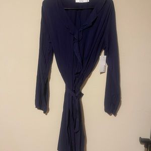 NWT navy wrap dress